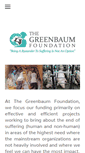 Mobile Screenshot of greenbaumfoundation.org